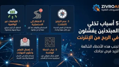 5 أسباب تخلي المبتدئين يفشلون في الربح من الإنترنت (وكيف تتجنبها)