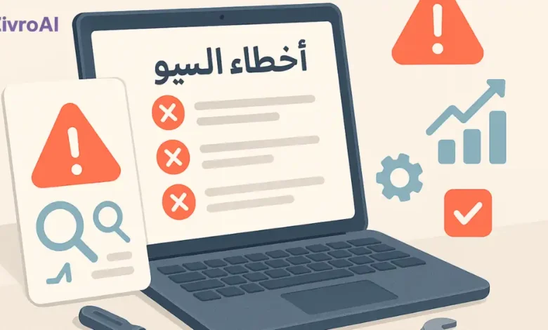 أخطاء السيو الشائعة اللي تمنع موقعك من التصدّر (مع حلول عملية)
