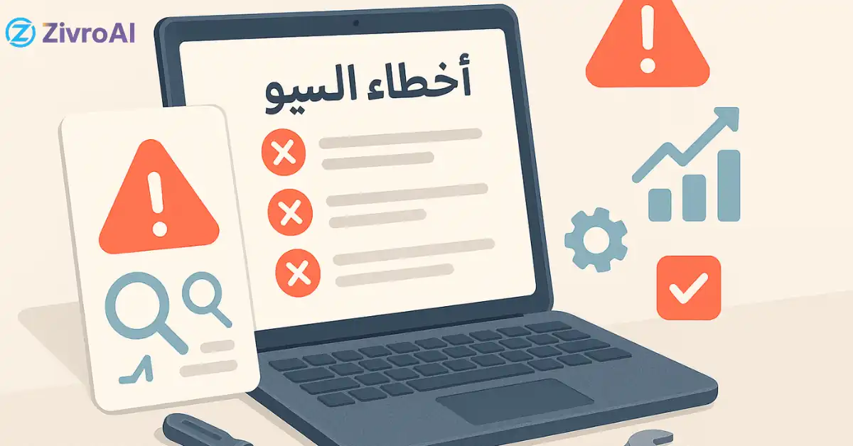 أخطاء السيو الشائعة اللي تمنع موقعك من التصدّر (مع حلول عملية)